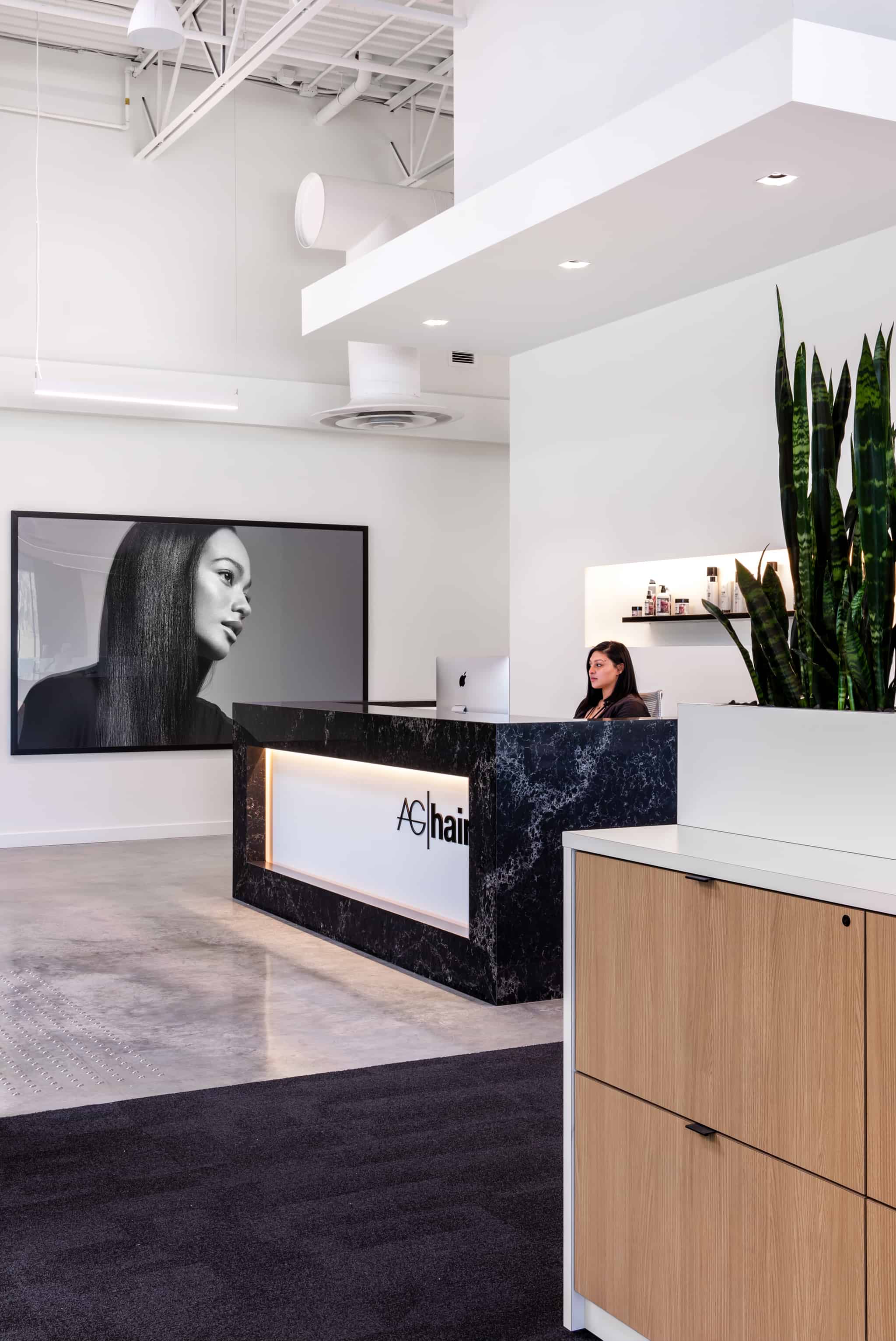 AG Hair Headquarters Office Interior Design SSDG Interiors Inc
