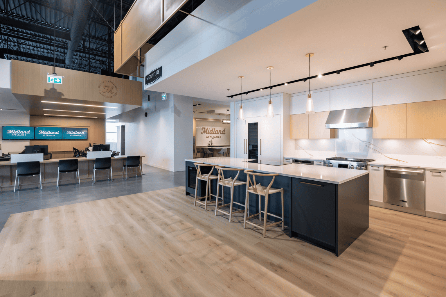 Midland Appliance Langley Showroom SSDG Interiors Inc.